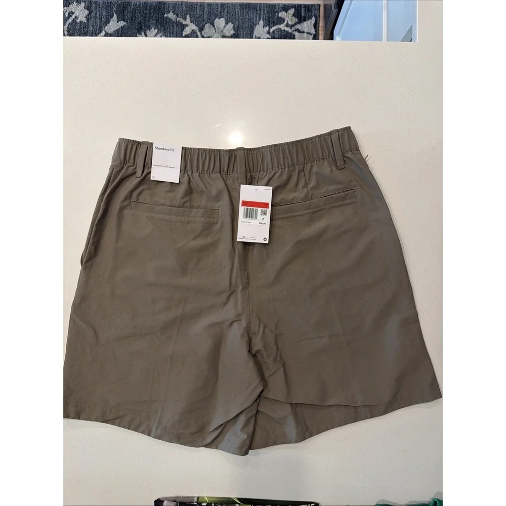Jordan Dri-Fit Golf Shorts HQ8677-040 Olive Grey Stretch Woven Mens Large NWT